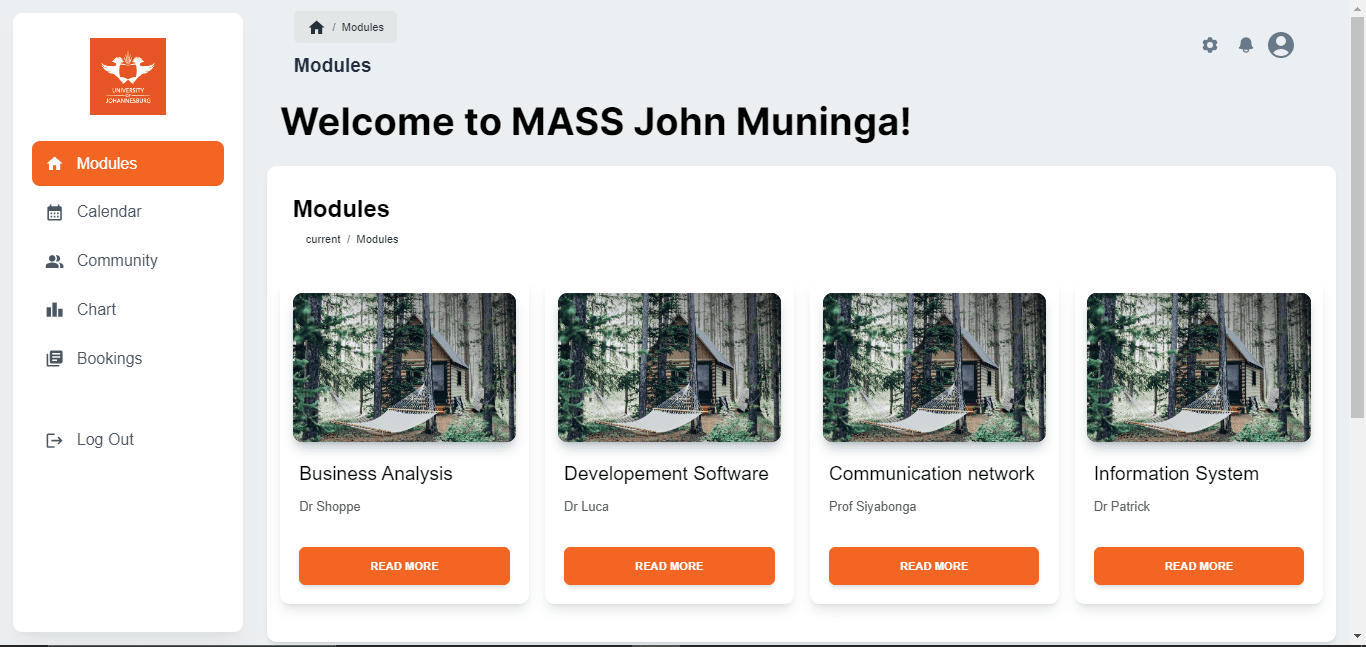 MASS — Master Assessment Scheduling
